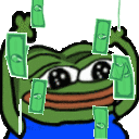 Frog making it rain money