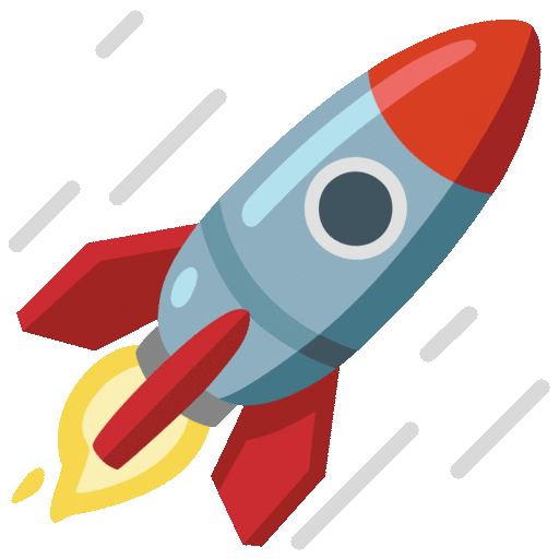 Rocket ship launching